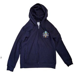 Navy Full Zip Hoodie Sweatshirt Women’s L NCAA Baseball Oklahoma City